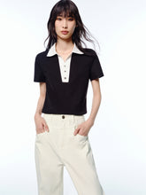 Women's Sorona T-Shirt with Contrast Polo Collar